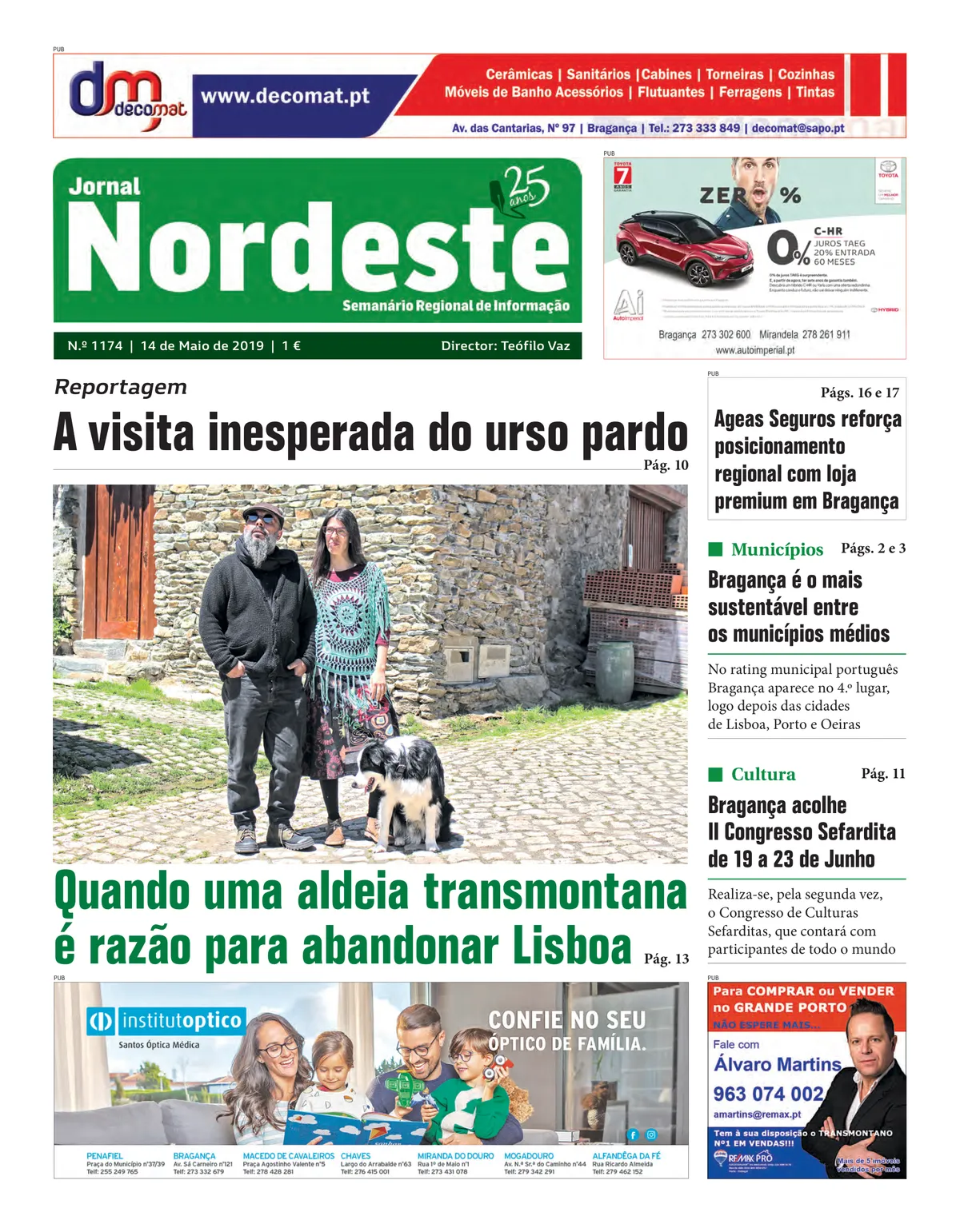Capa da edição N.º 1174 de 14.05.2019