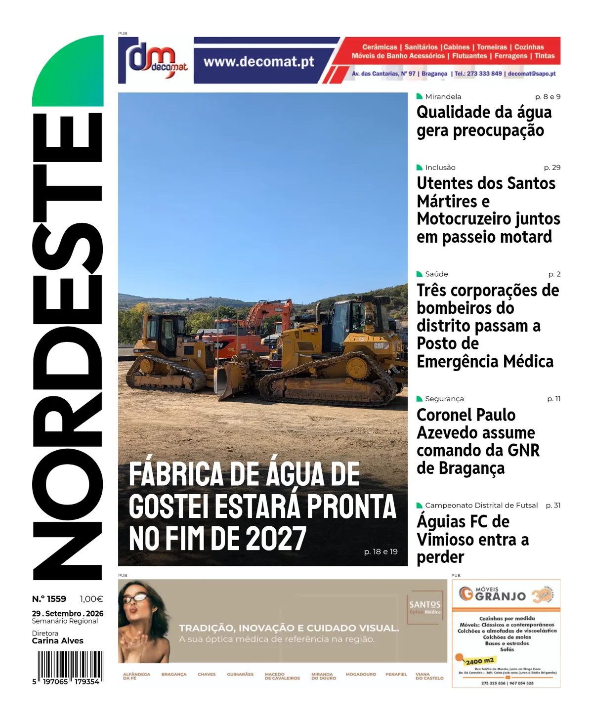 Capa da edição N.º 1559 de 29.09.2026