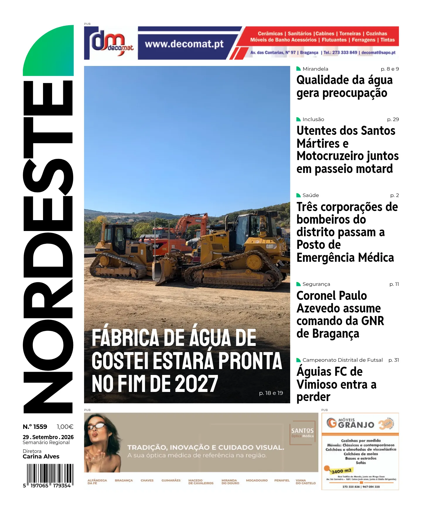 Capa da edição N.º 1559 de 29.09.2026