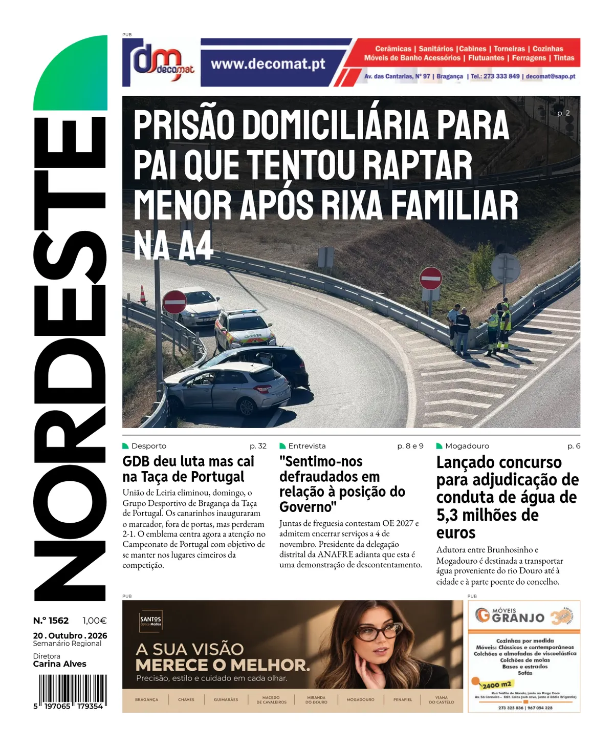 Capa da edição N.º 1562 de 20.10.2026