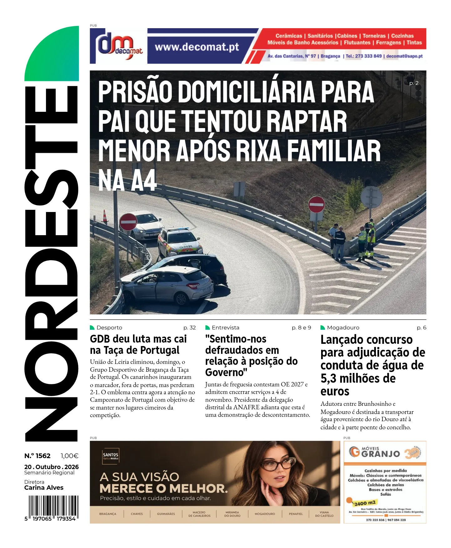 Capa da edição N.º 1562 de 20.10.2026
