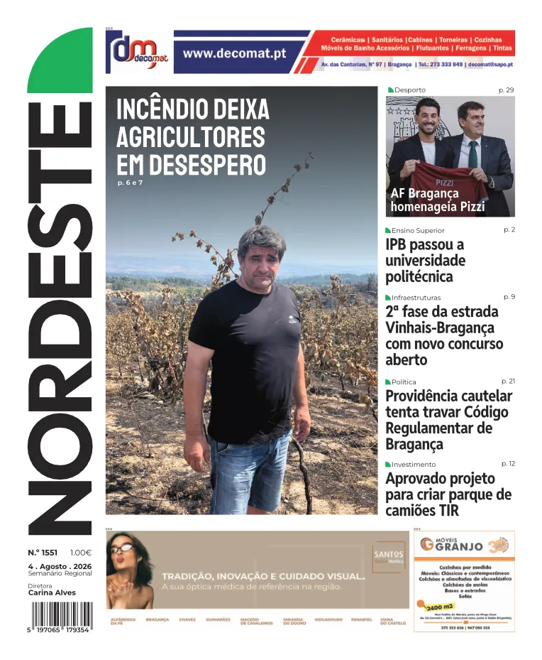 Capa da Edição 1551 em destaque o Incêndio deixa agricultores em desespero
