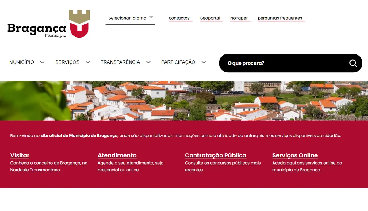 Site do município de Bragança recebe "Selo Ouro" de Usabilidade e Acessibilidade