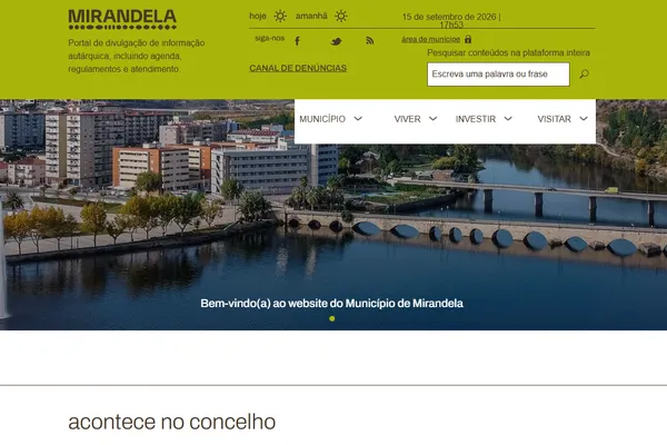 “Selo Ouro” de Usabilidade e Acessibilidade atribuído ao site do Município de Mirandela