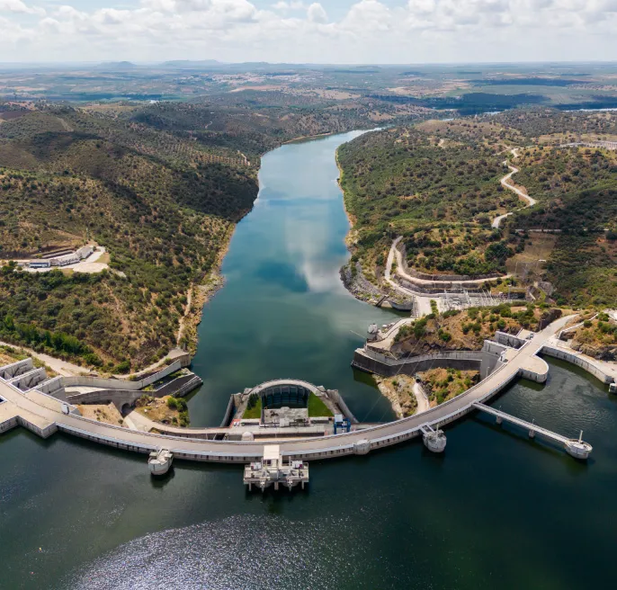 Barragens em Portugal com capacidade média de armazenamento de água de 77%