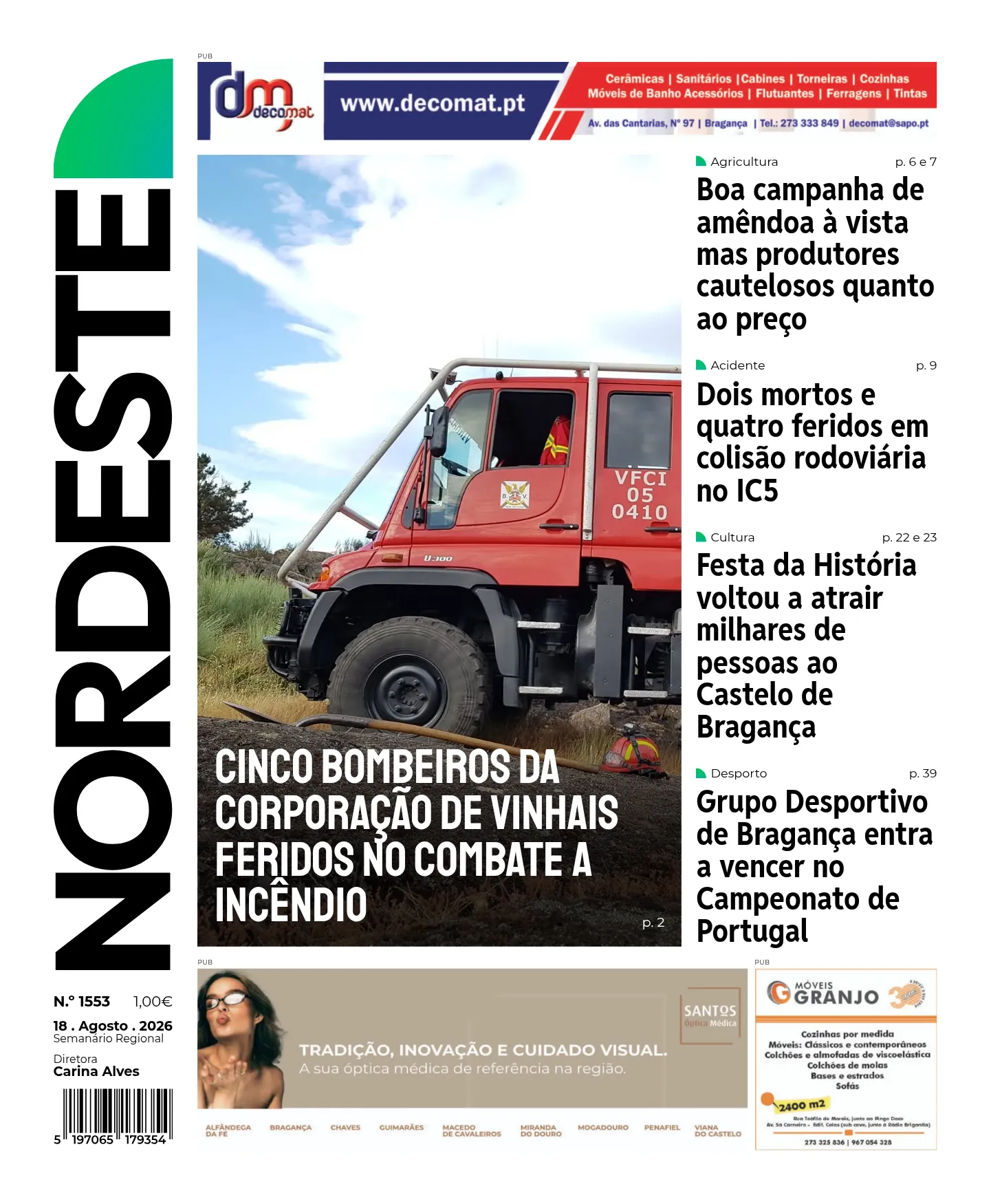Capa da edição 1553 de 18.08.2026