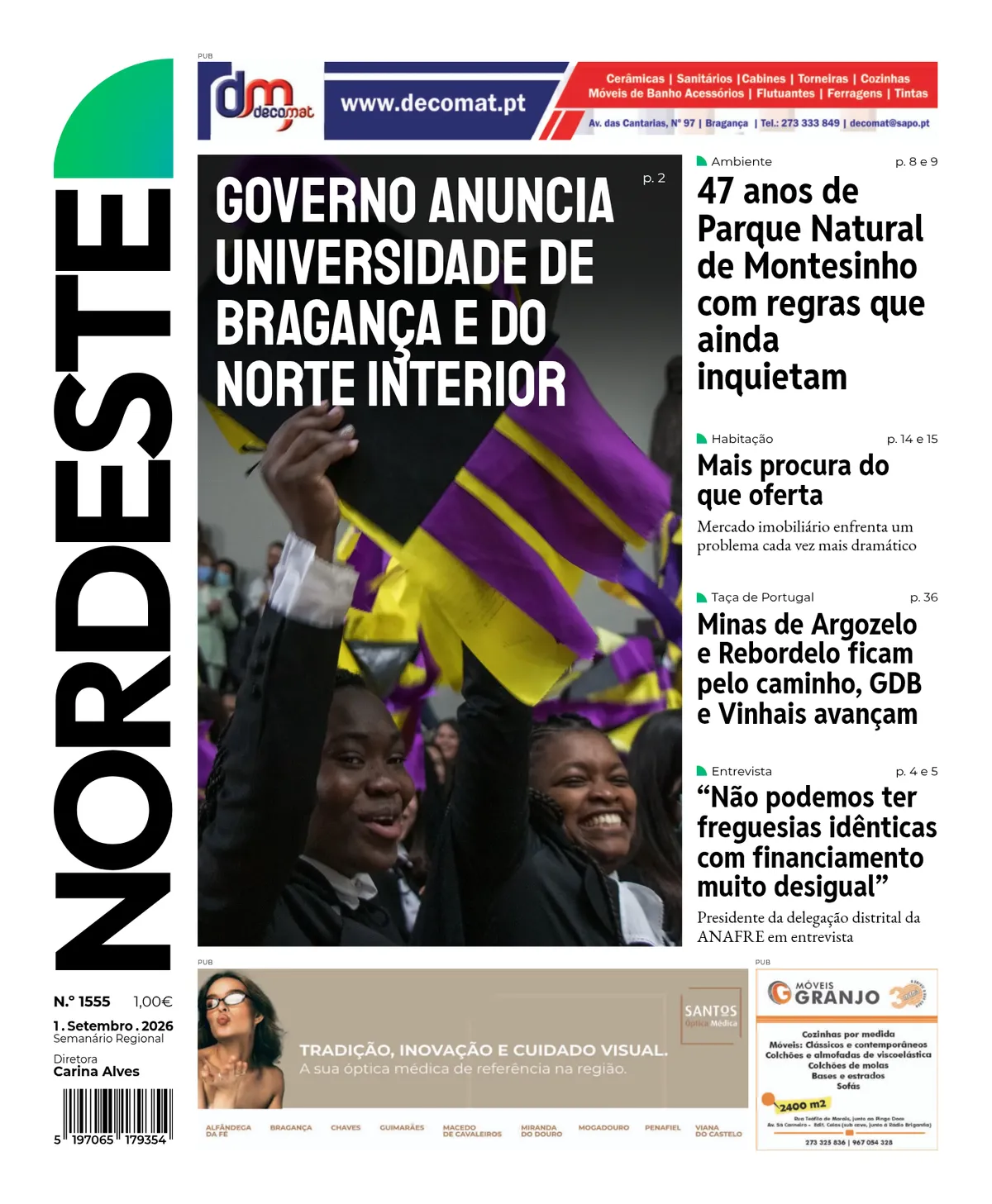 Capa da edição 1555 de 01.09.2026