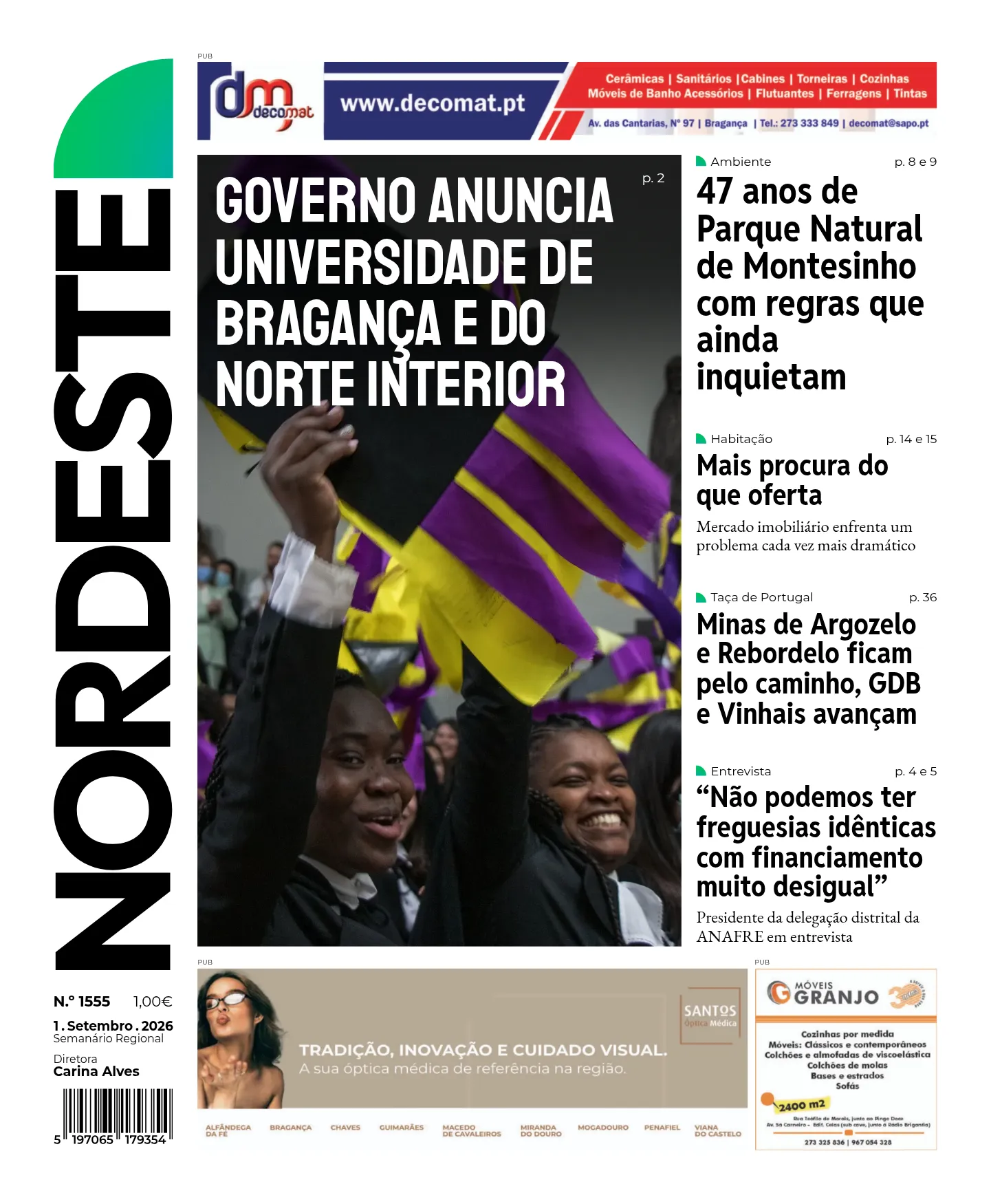 Capa da edição 1555 de 01.09.2026