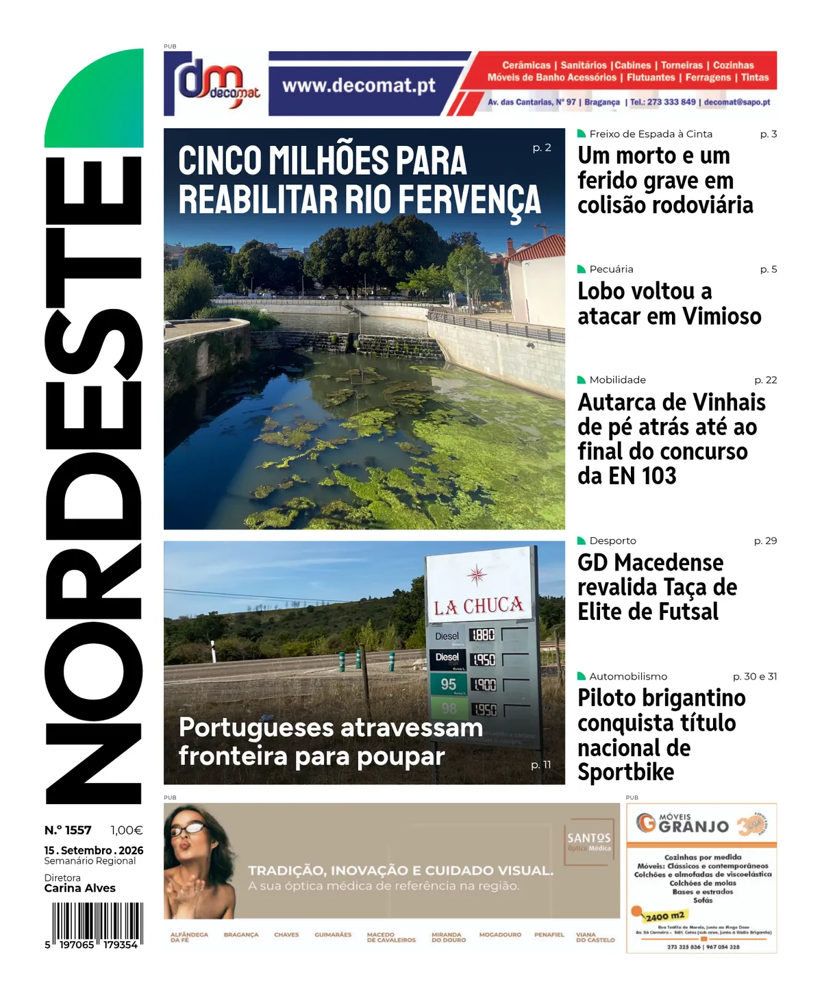 Capa da edição 1557 de 15.09.2026
