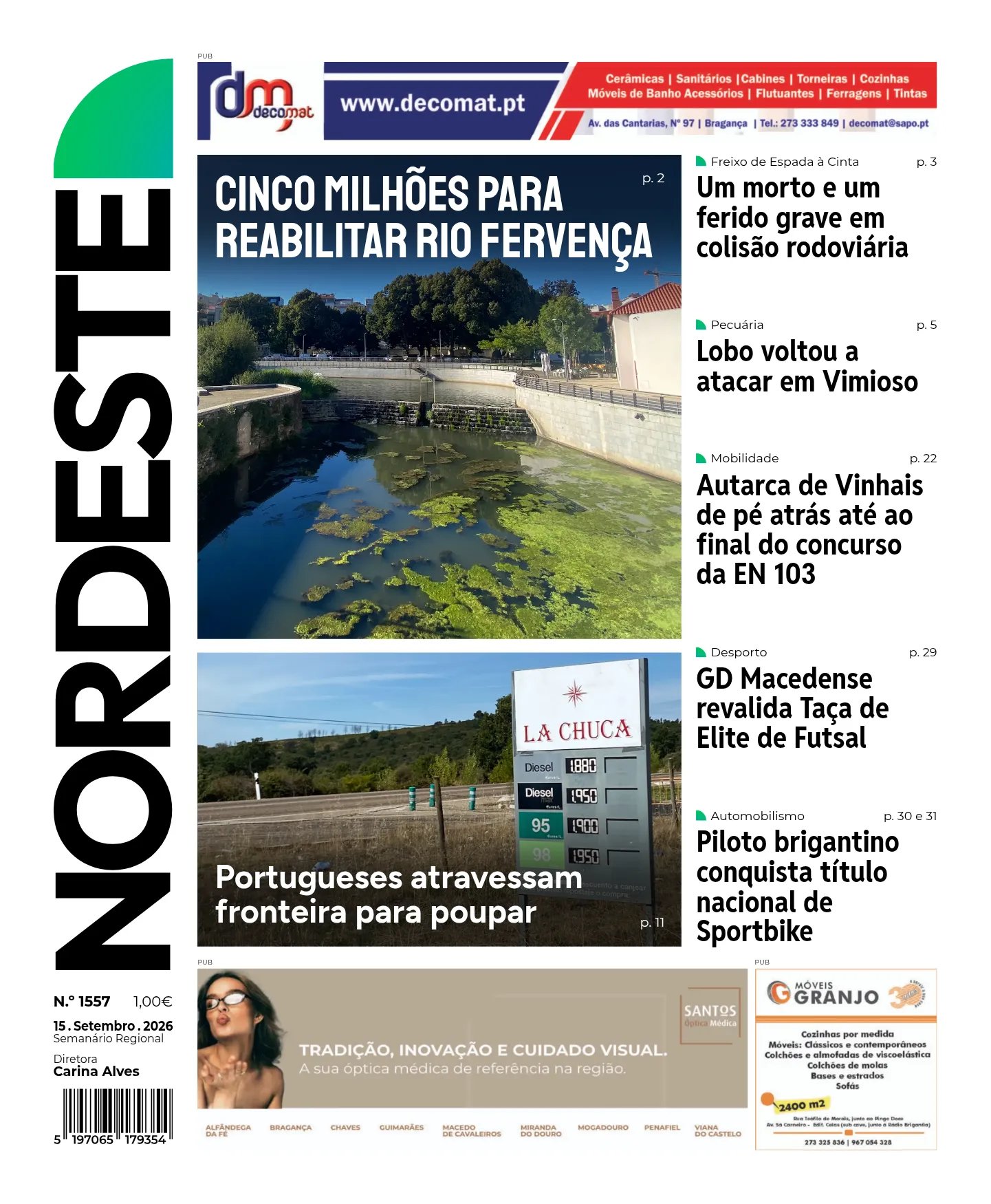Capa da edição 1557 de 15.09.2026
