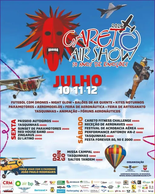 Careto AirShow celebra 10 anos com programação repleta de novas atrações