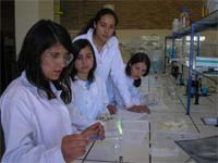 Alunos fazem experiências