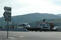 Trabalhadores despistam-se