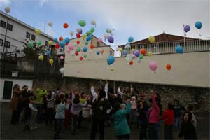 Balões cheios de esperança