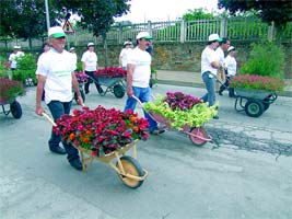 Jardins Nómadas enchem a cidade de alegria