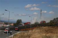 Incêndio deflagra em área urbana