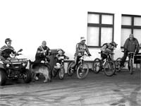 Bombeiros com muito pedal