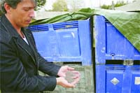 Caçadores recolhem chumbos usados