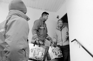 Nevão levou bombeiros a distribuir refeições