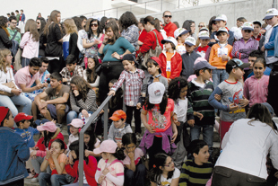 Alunos marcham por uma causa