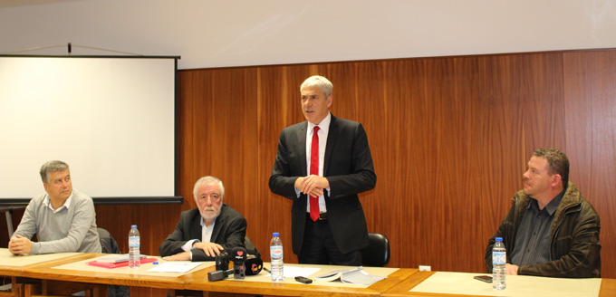 Sócrates falou sobre carisma a uma plateia de cerca de 60 brigantinos