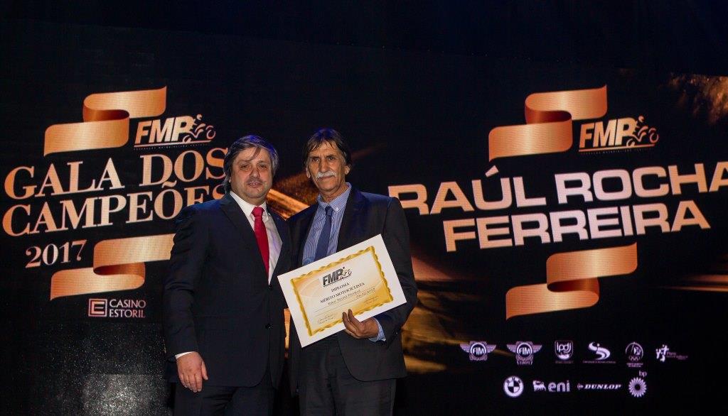 Raul Ferreira homenageado pela Federação de Motociclismo de Portugal