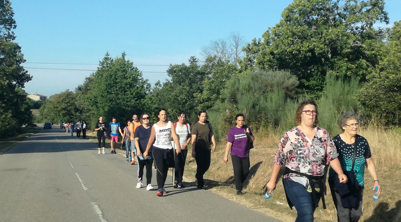 Caminhantes devotos de Sta. Rita