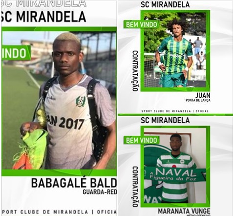 S.C. Mirandela garante mais três reforços para a época 2020/2021