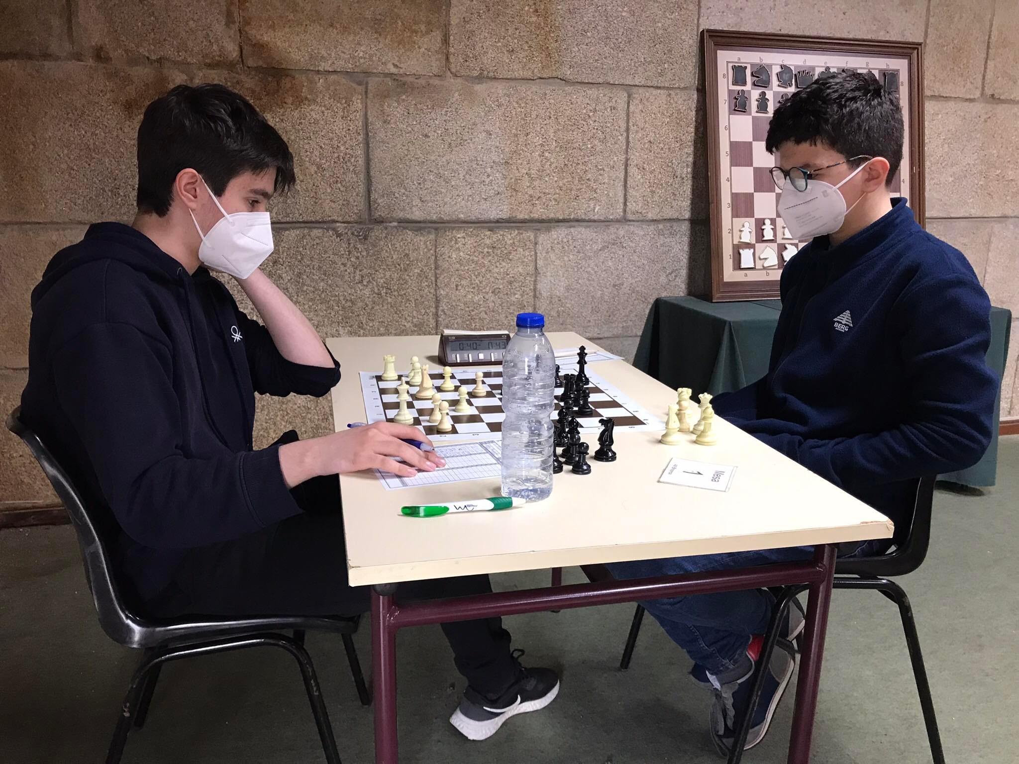 Salvador Vilarinho, Maria Freitas Gabriel Pinto, Matilda Pimentel, João Silva e José Bragada são campeões distritais de xadrez