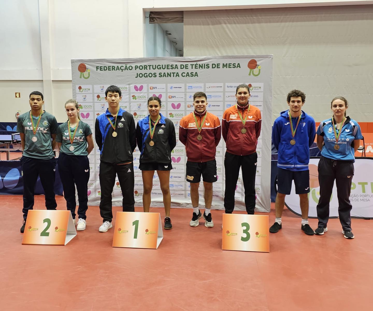 Atletas do CTM Mirandela sagram-se campeões nacionais de ténis de mesa de pares em seniores
