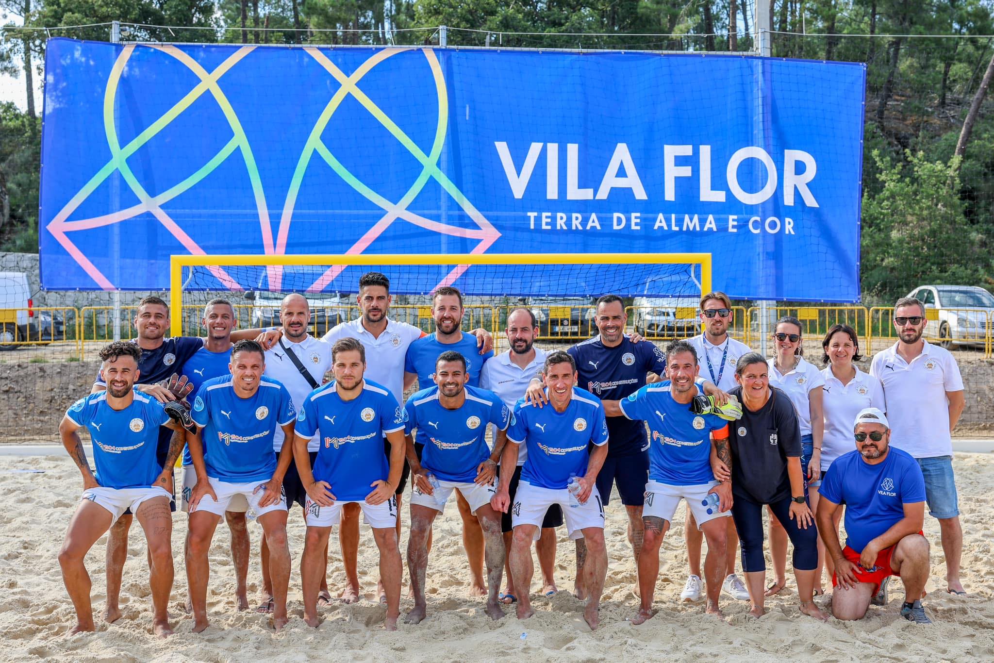 Vila Flor SC sobe à Divisão de Elite do Futebol de Praia e faz história
