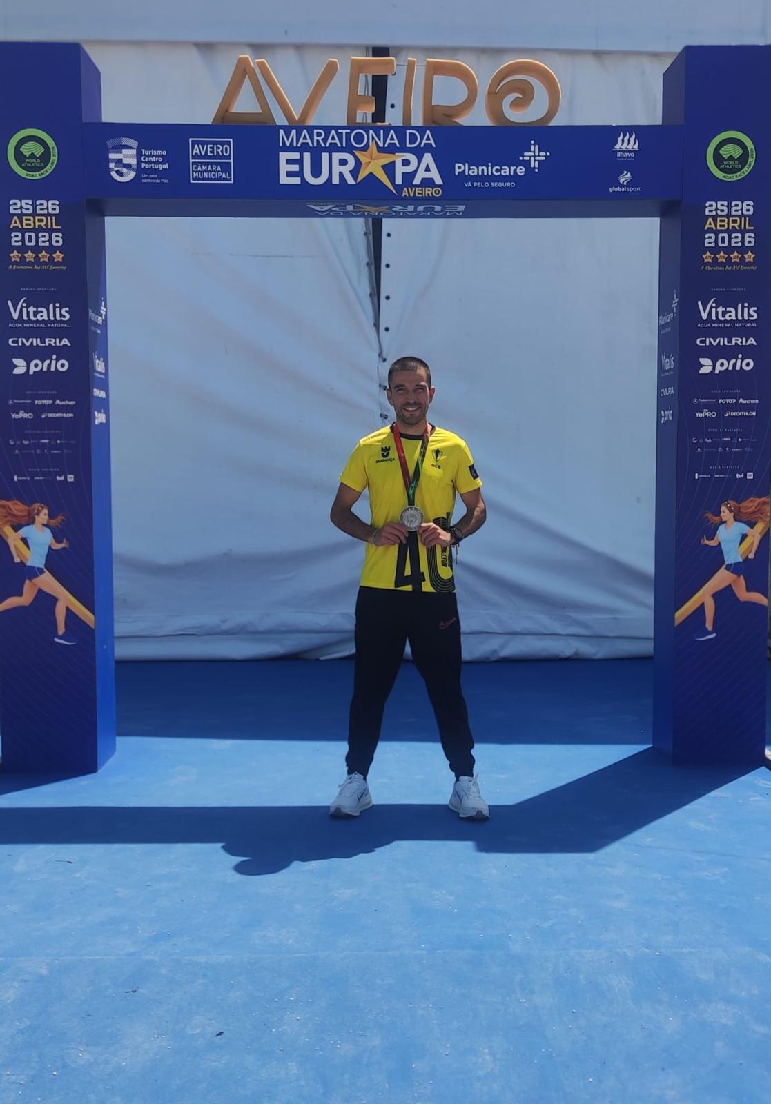 Nuno Quitério em 2º lugar na categoria M40 nos Campeonatos Nacionais de Meia Maratona