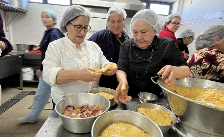 Folar une crianças e idosos em atividade intergeracional em Bragança
