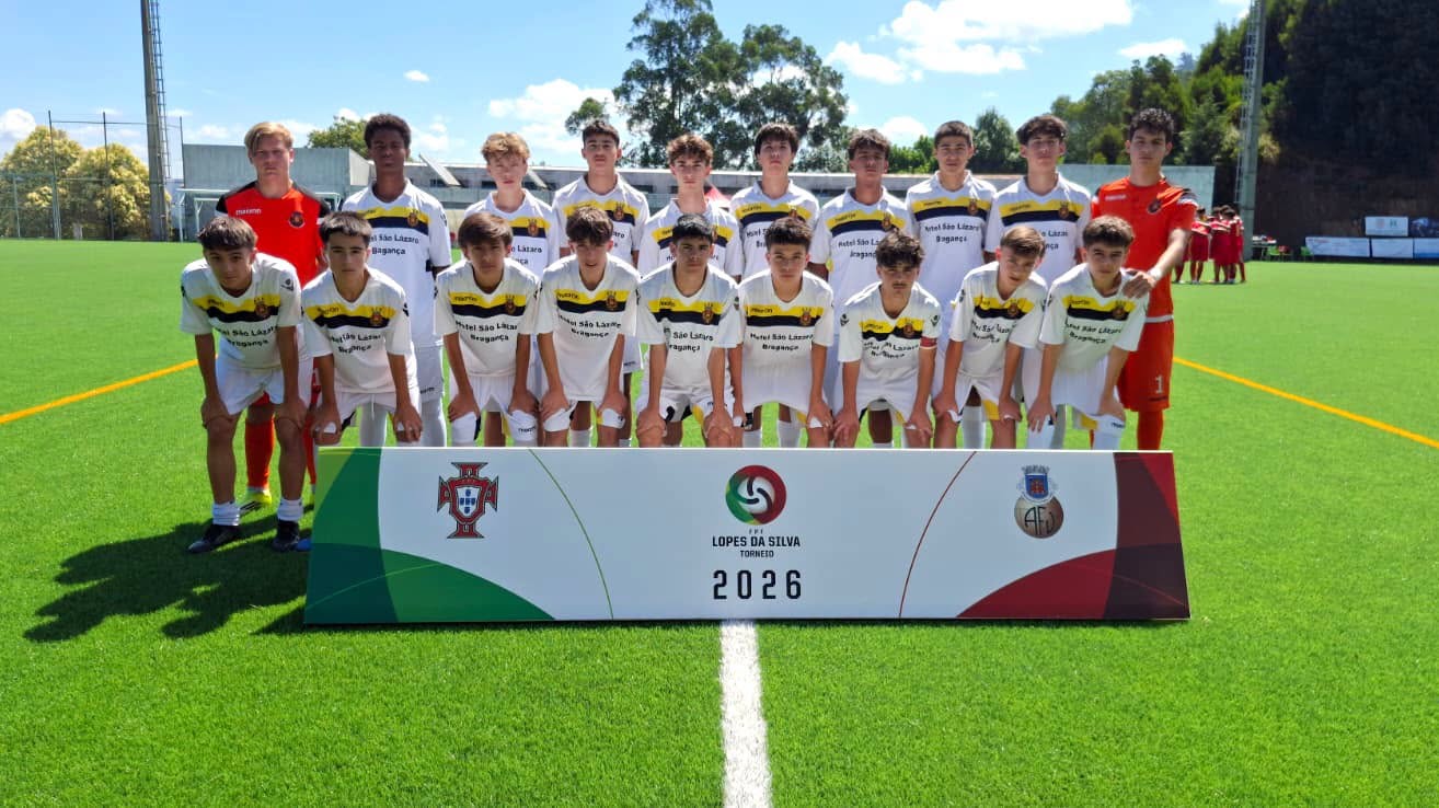 Seleção sub-14 de Bragança termina Torneio Lopes da Silva no 16.º lugar na Série F da Liga de Prata