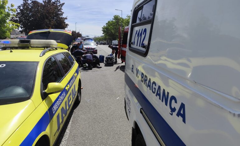 Homem gravemente ferido no seguimento de uma colisão em Bragança